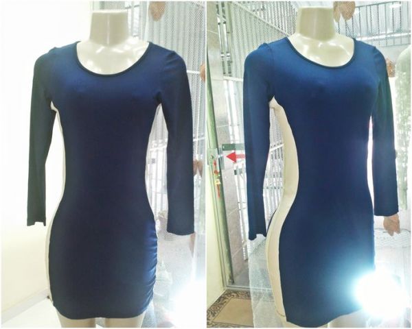 Vestido c/ Listra Lateral