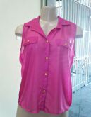 Blusa de Cetim c/ Bolso