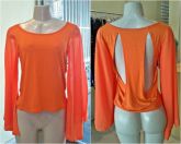 Blusa Visco c/ Chifon e Costa Vazada