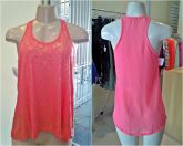 Blusa Malha c/ Chifon Costas