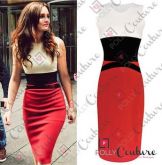 Vestido Tricolor