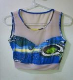 Top Cropped com Tule