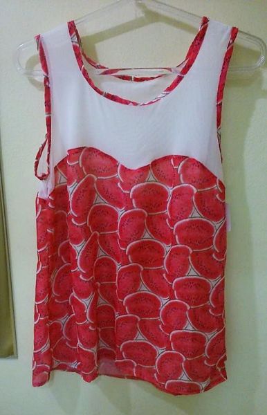 Blusa Tule de Melancia